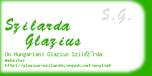 szilarda glazius business card